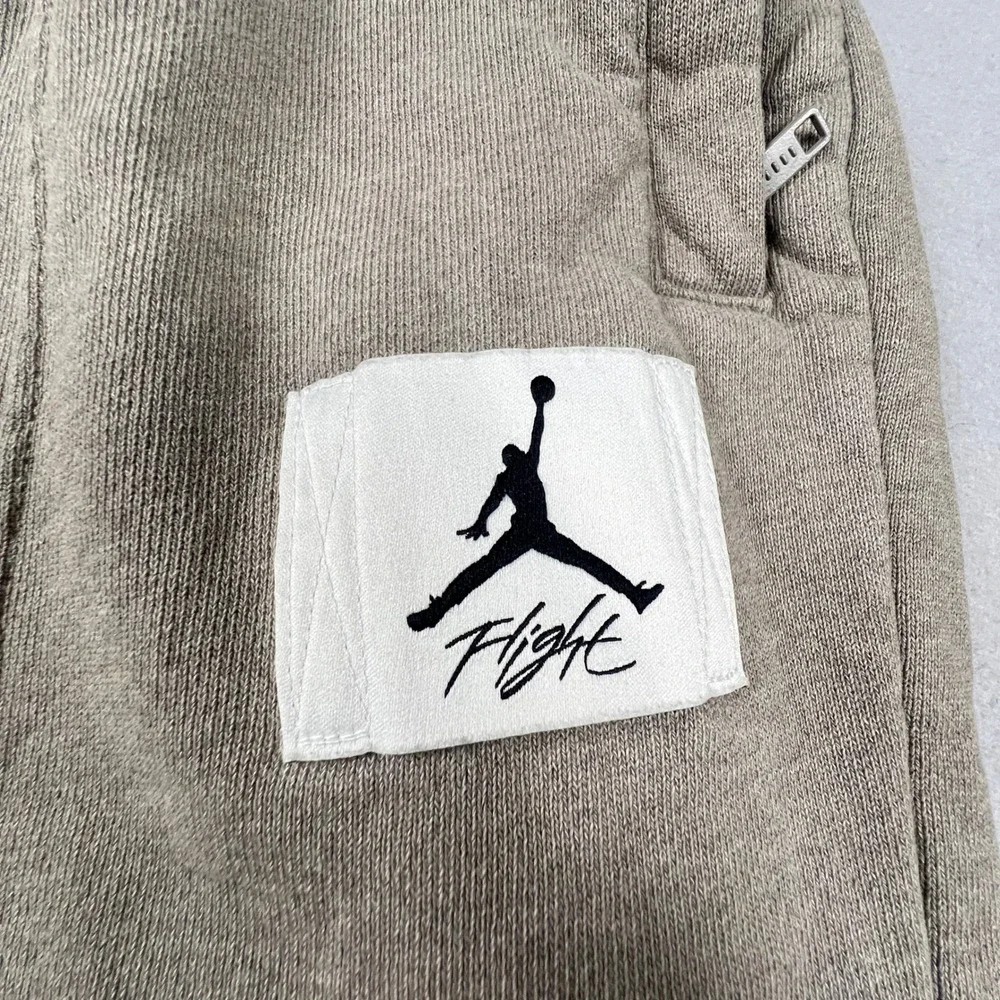 Jordan Flight Fleece Sweatpants Mens S Green Joggers DD7001-320 Athleisure